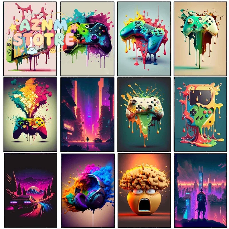 Vintage Canvas Painting Colorf - Esports In Gaming review and price