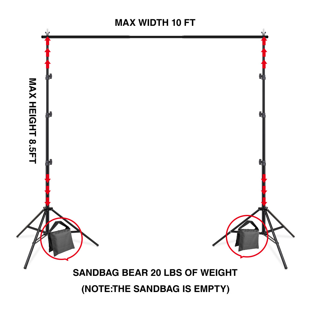 Backdrop Stand Video Photo Vid - Green Screen Collapsible review and price