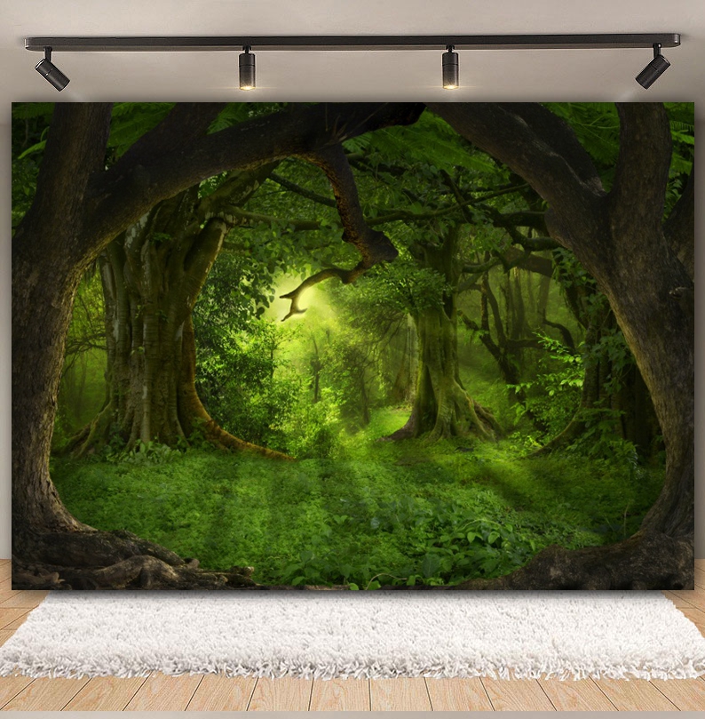Tropical Jungle Forest Backdro - Green Screen Collapsible review and price