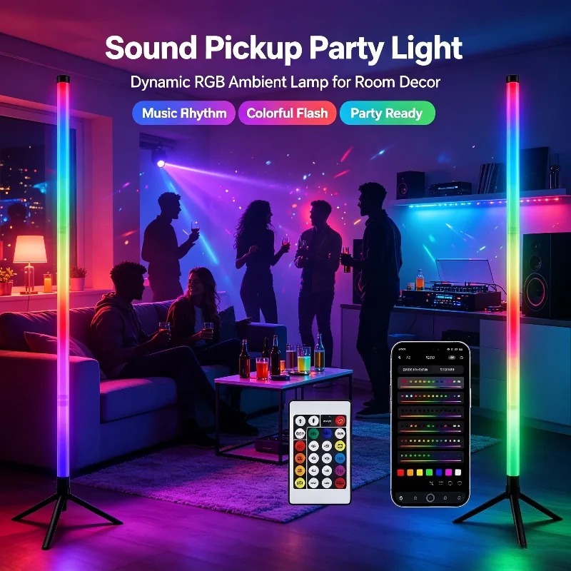 2PCS 120CM RGB Floor Lamp, Sou - Esports In Gaming review and price
