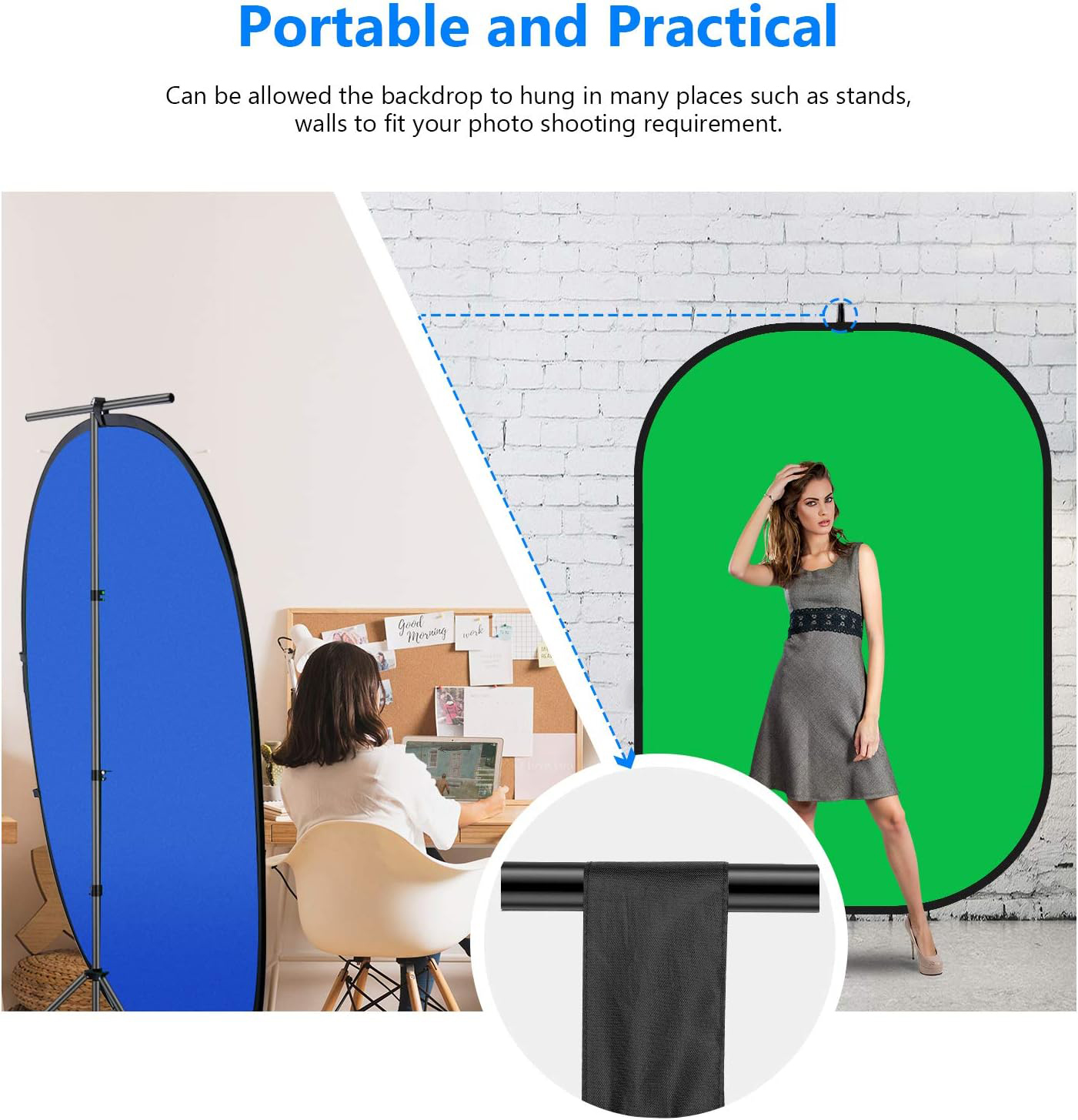 Photography Reflector Portable - Green Screen Collapsible review and price